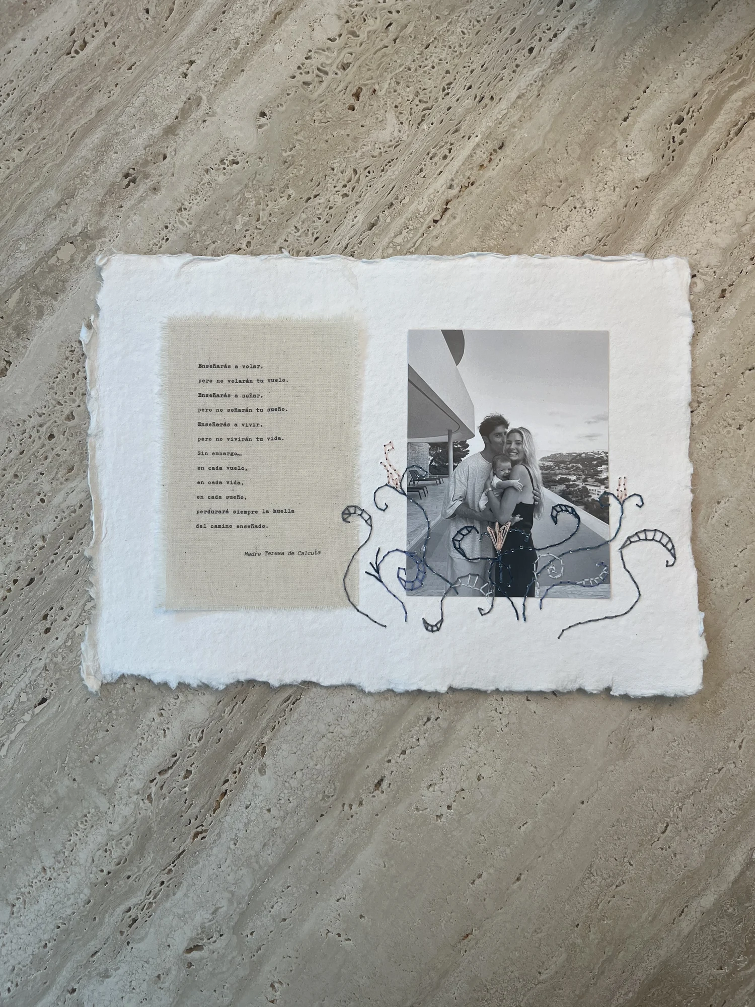 Bordados personalizados sobre papel — Gali Studio